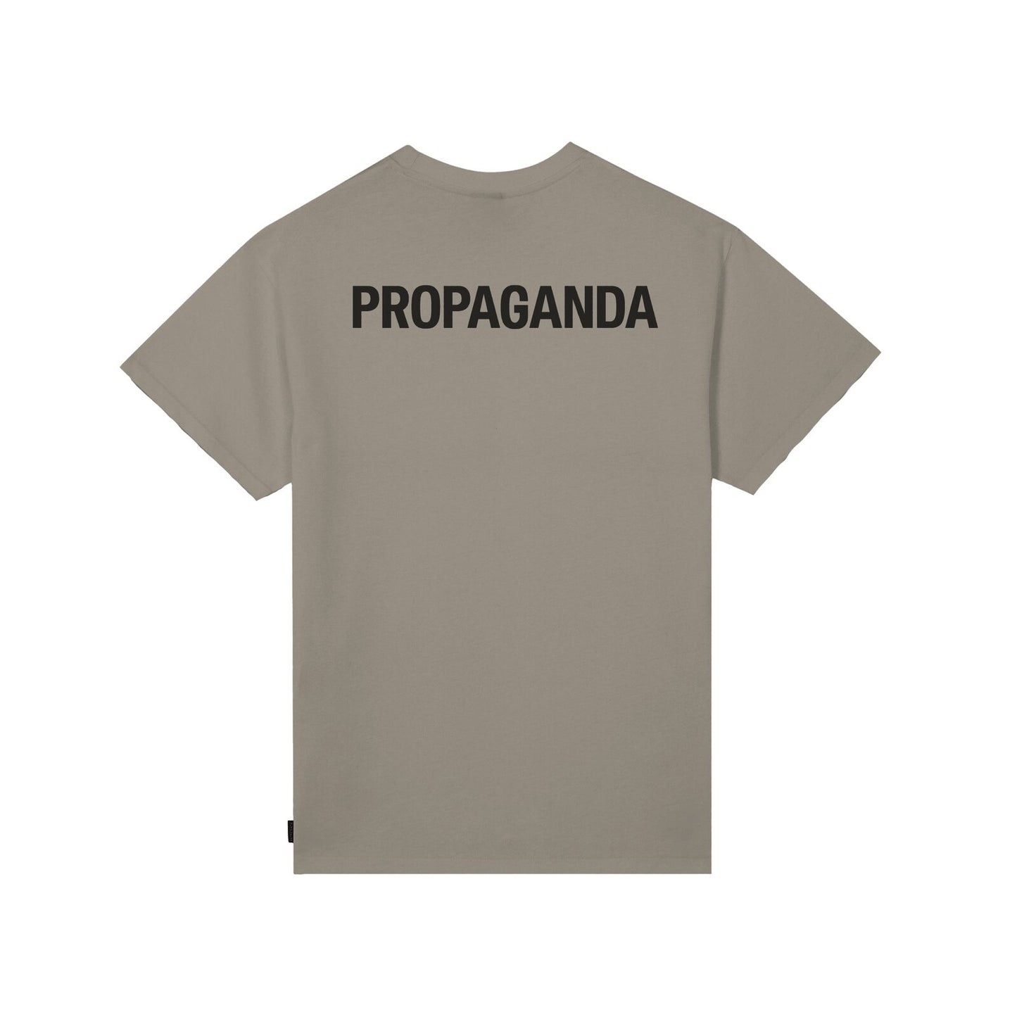Propaganda logo classic T-shirt sabbia