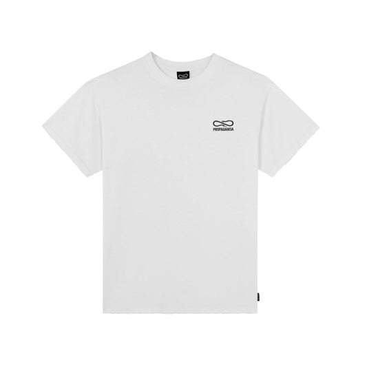 Propaganda T-shirt embroidery bianco