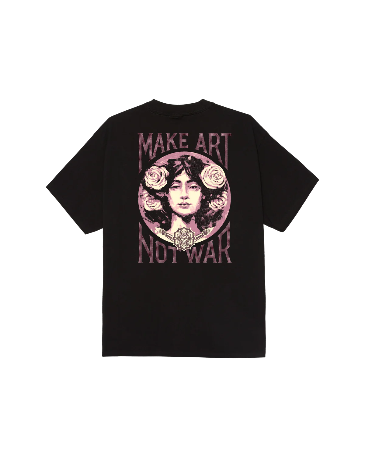 Obey make art not war T-shirt black