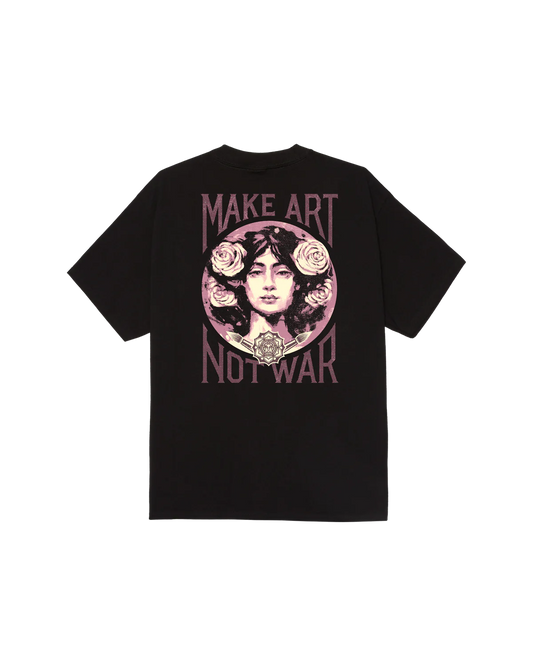 Obey make art not war T-shirt black