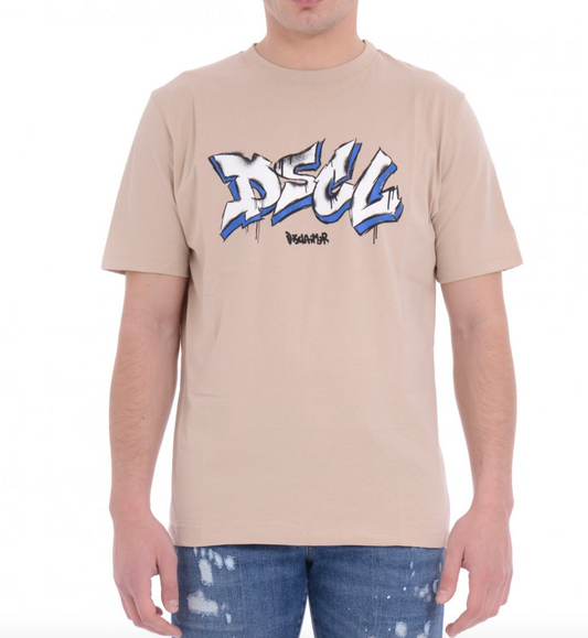 Disclaimer T-shirt maniche corte beige