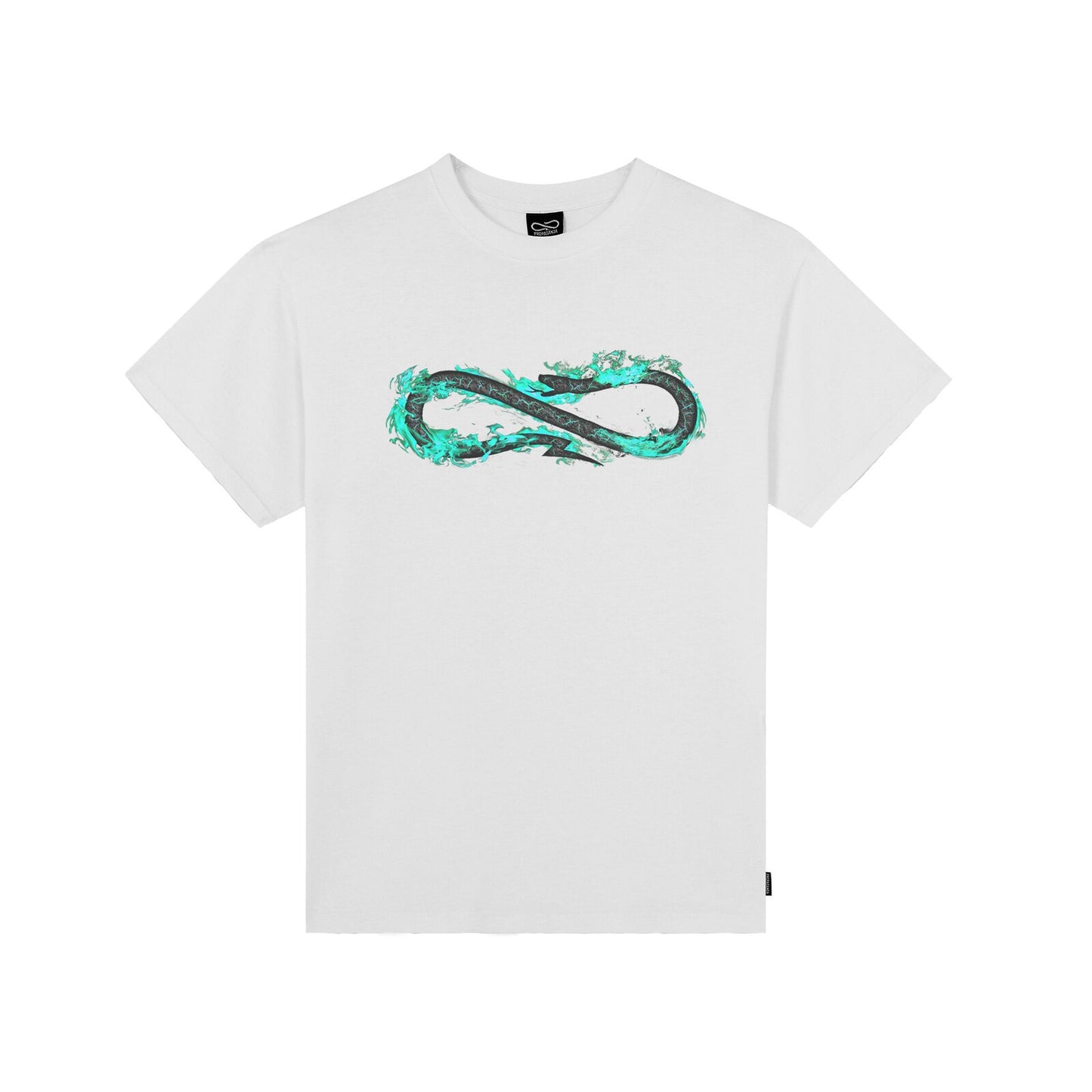 Propaganda logo fire T-shirt bianco