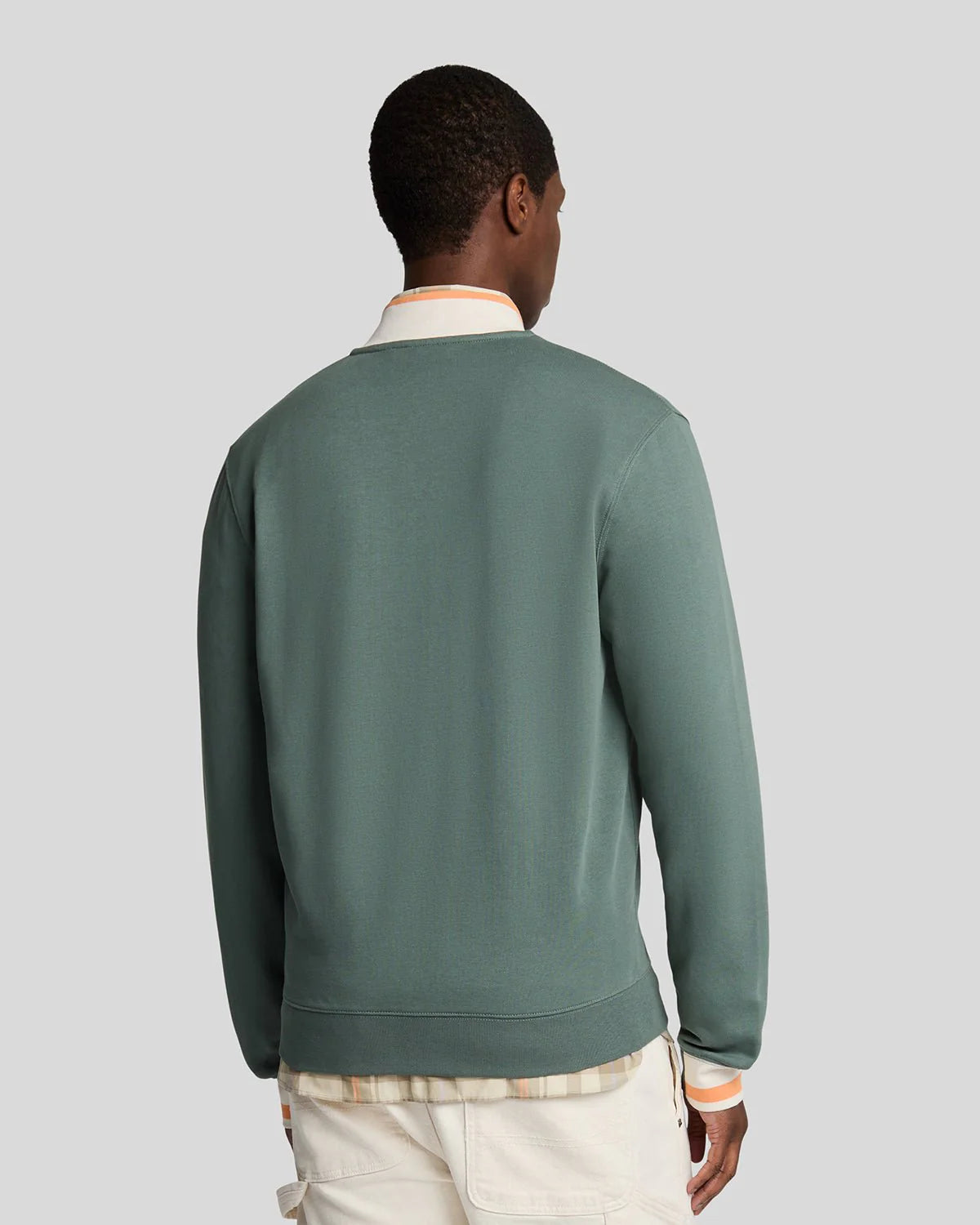 Lyle & Scott half tipped jersey bomber jacket verde