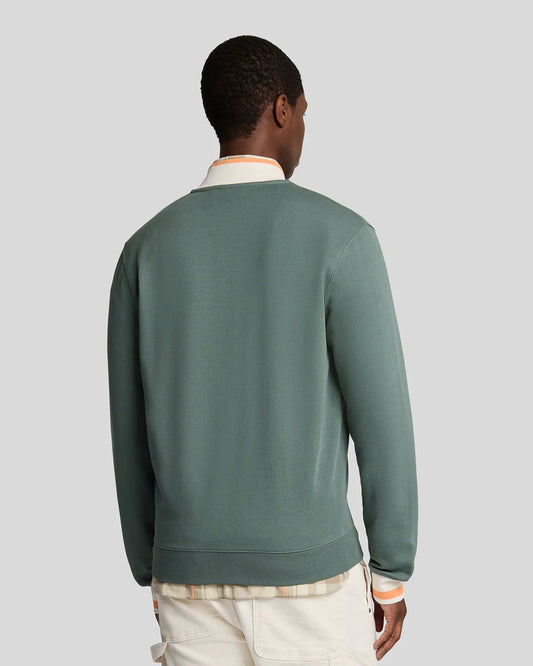 Lyle & Scott half tipped jersey bomber jacket verde