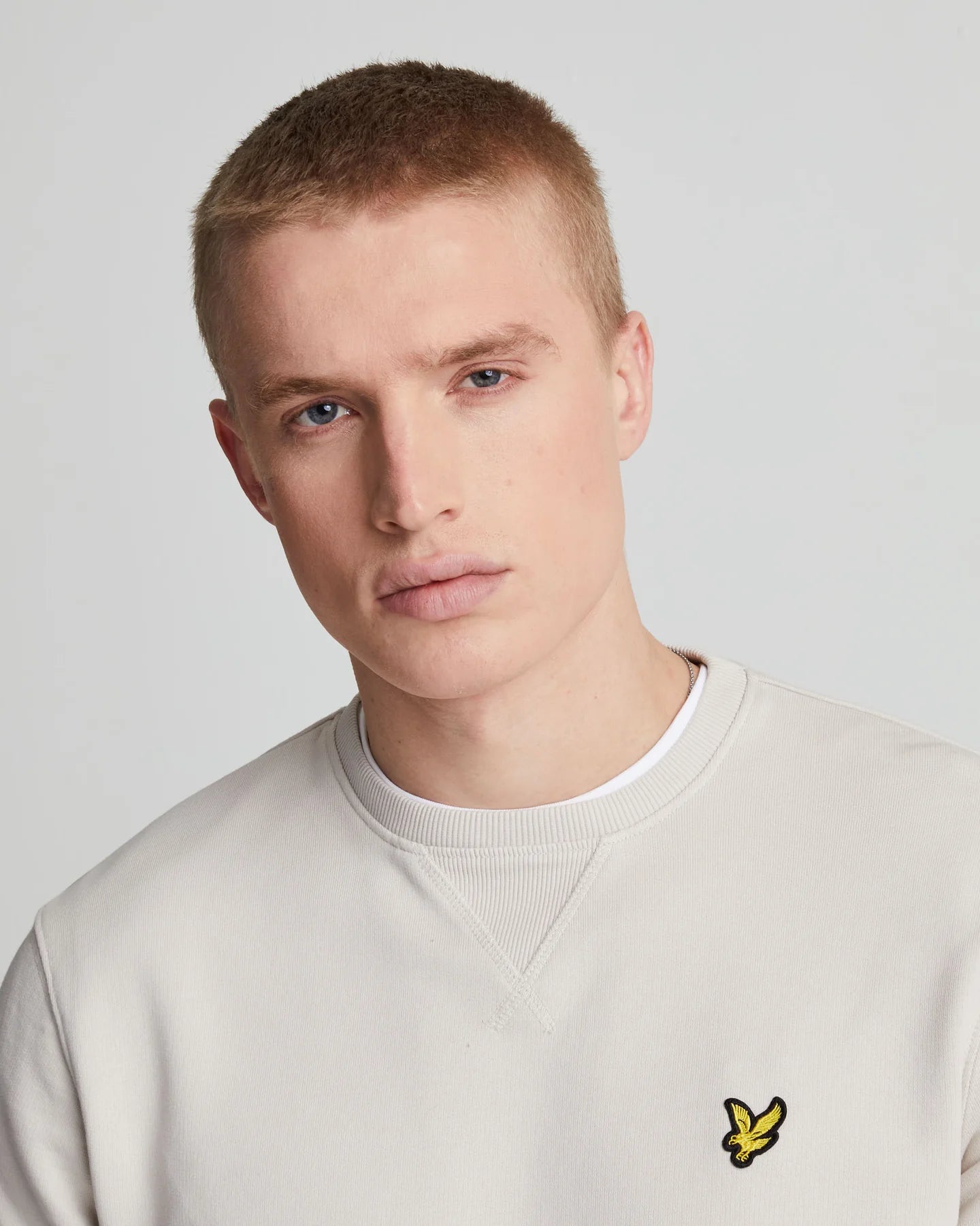Lyle & Scott felpa girocollo beige