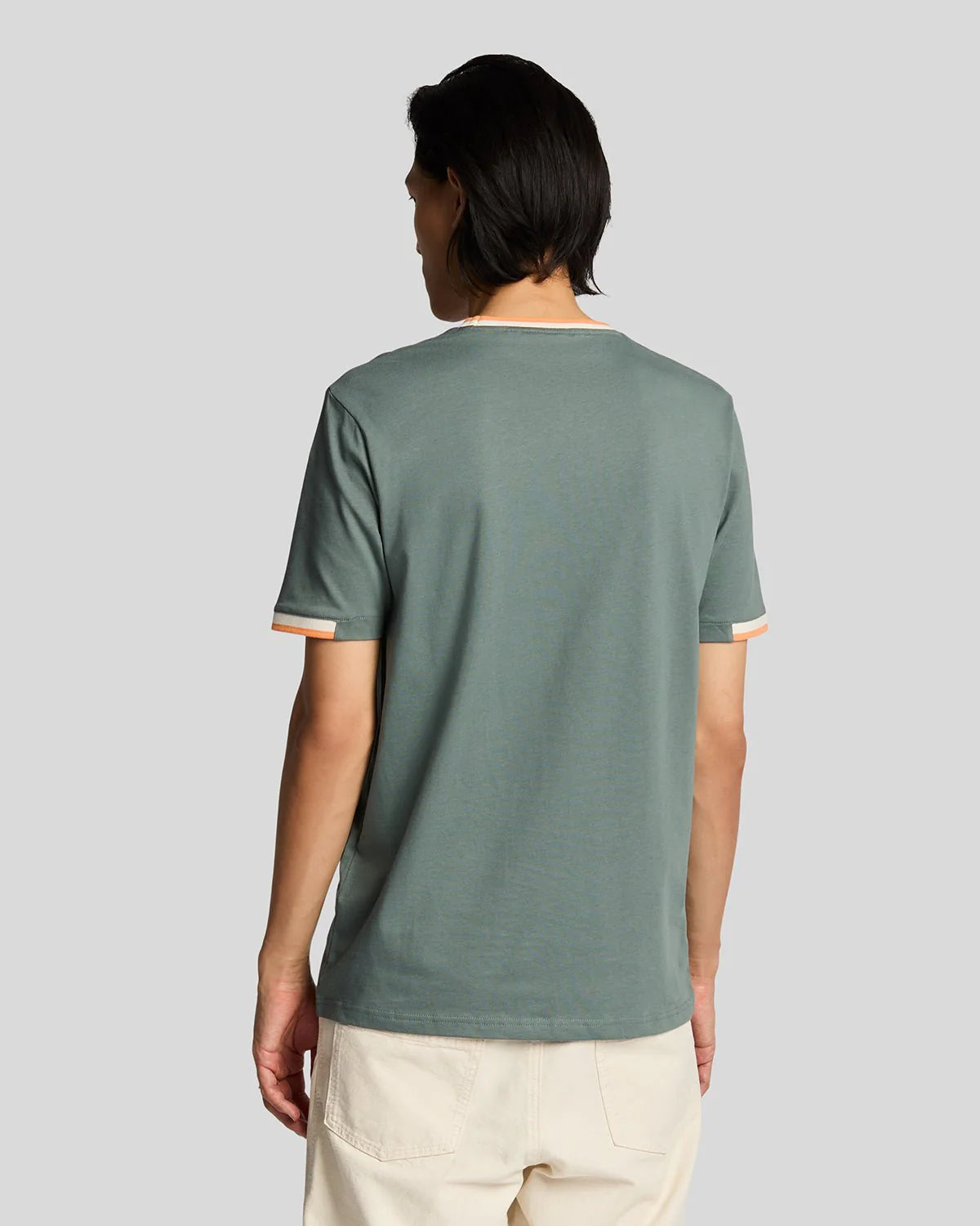 Lyle & Scott half tipped T-shirt verde