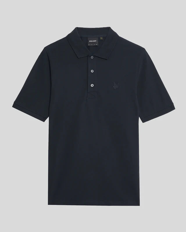 Lyle & Scott superfine polo shirt navy blu