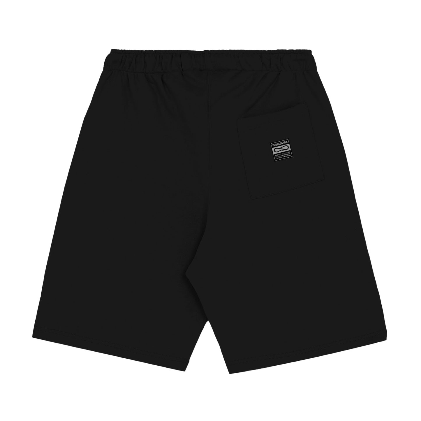 Propaganda sweat short label pocket nero