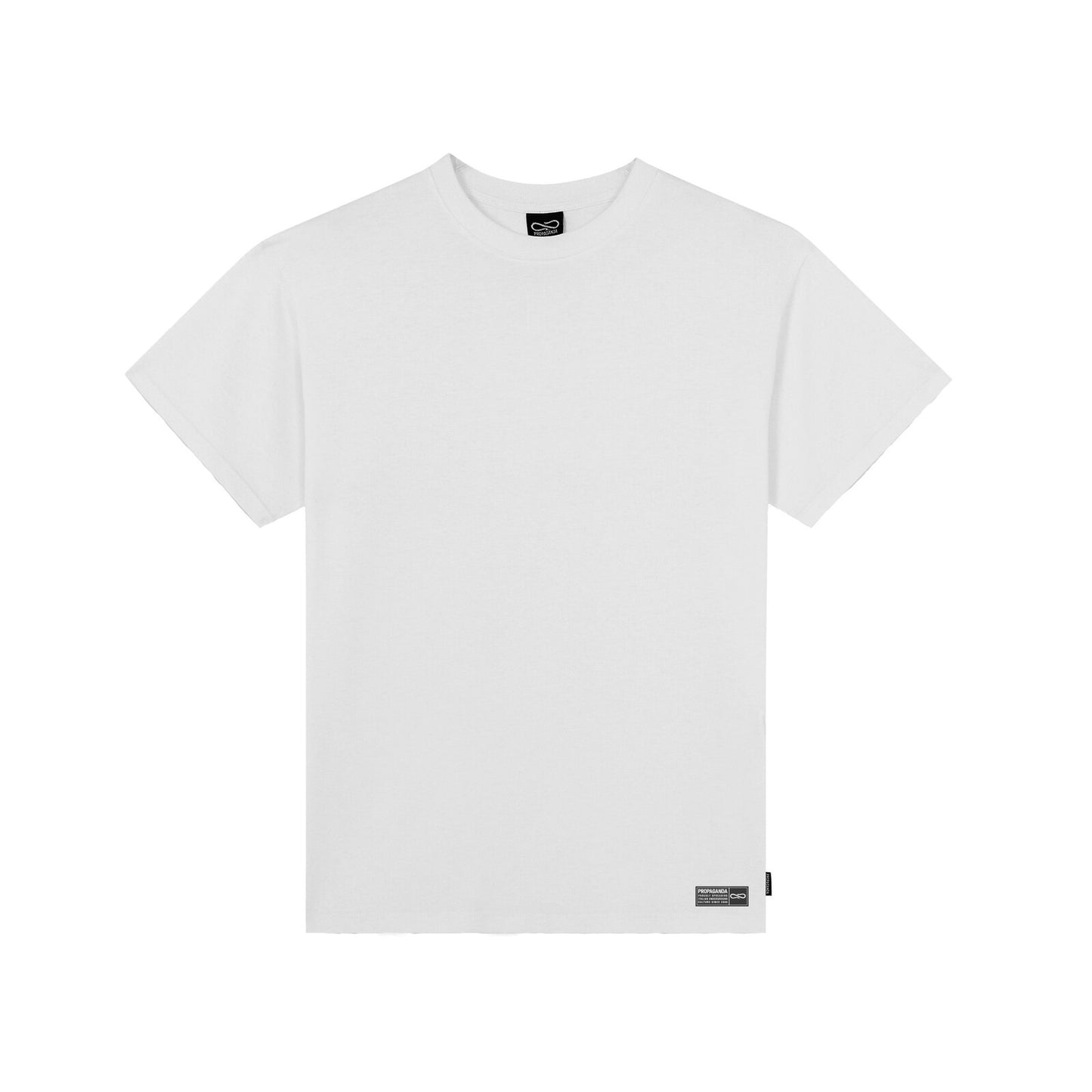Propaganda label bicolor T-shirt bianco